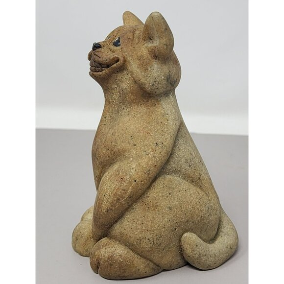 Chico Quarry Critters Second Nature Design‎ Sandstone Cat Figurine - Picture 2 of 10